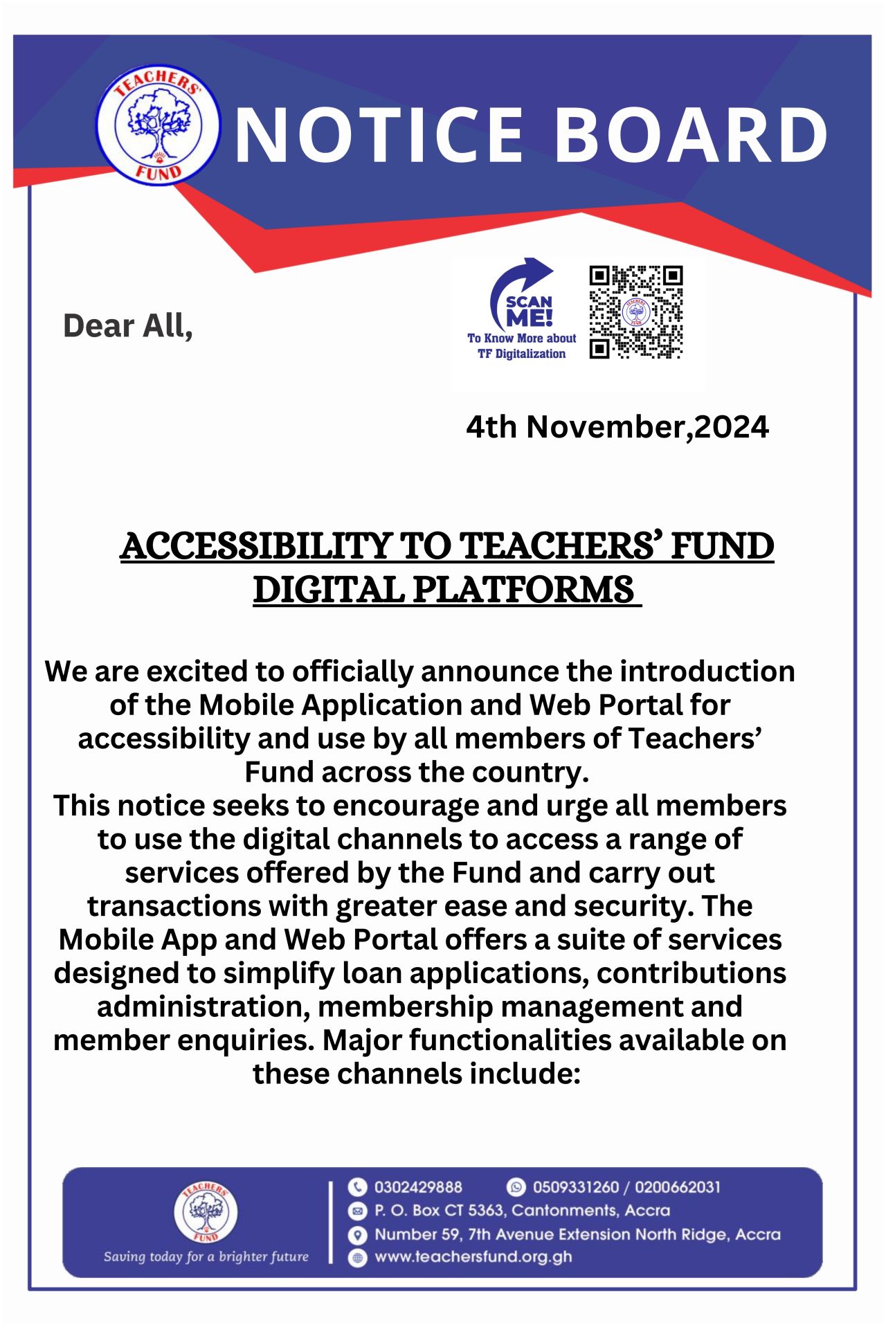 Teachers Fund Goes Digital Teachers Fund